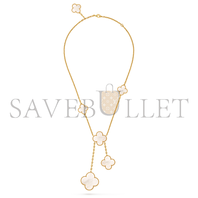 VAN CLEEF ARPELS MAGIC ALHAMBRA NECKLACE 6 MOTIFS VCARD79100